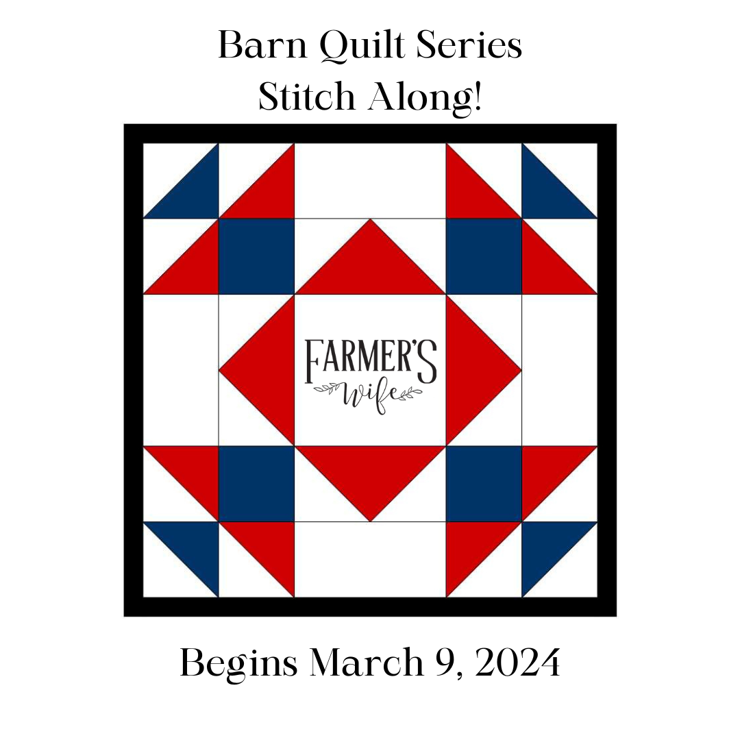 Barn Quilt Sewalong #1 Registration only - Does not include a fabric kit