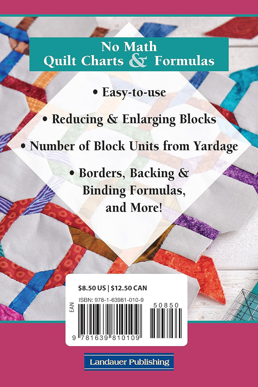 No Math Quilt Charts & Formulas