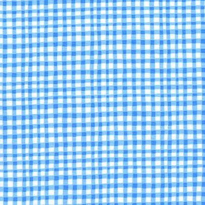 Gingham Play by Michael Miller-blue
