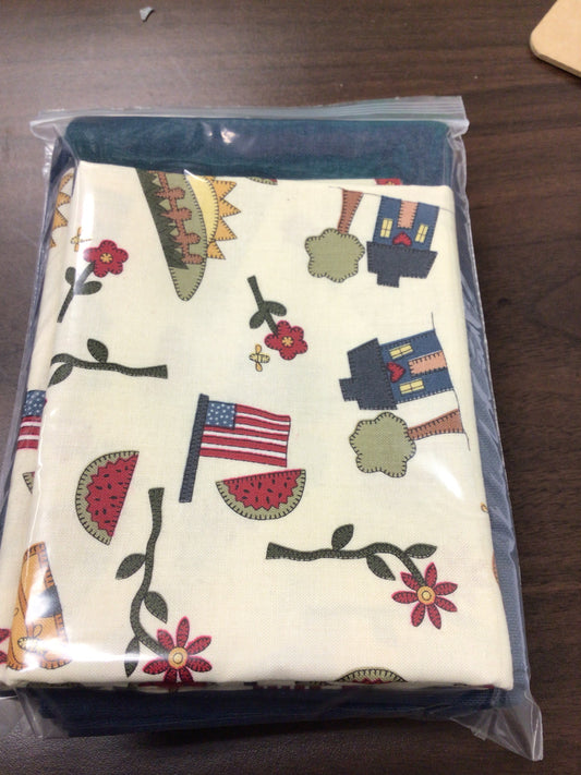 Topped Out Kitchen Towel - Patriotic Collage