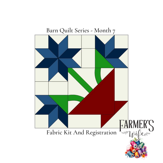 Barn Quilt Series Kit and Registration - September Month 7