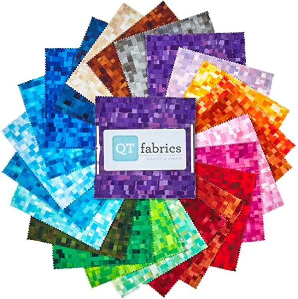 qt Fabrics Ombre Squares Charm Pack